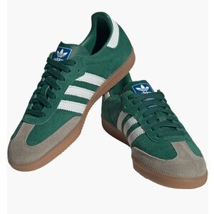 Adidas Green and Gray Sneakers